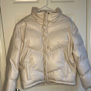 Cream Steve Madden Puffer Jacket